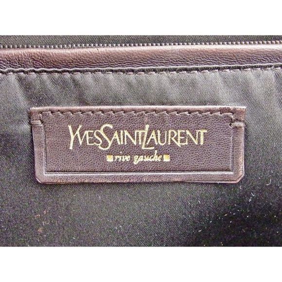 Saint Laurent Tote Bag Leather Brown Gold Muse Handbag - Picture 7 of 7
